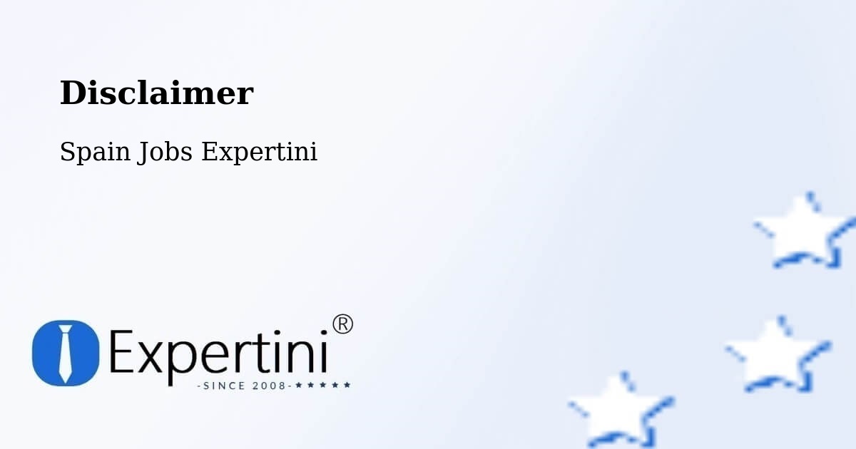Disclaimer – Derio - Spain Jobs Expertini